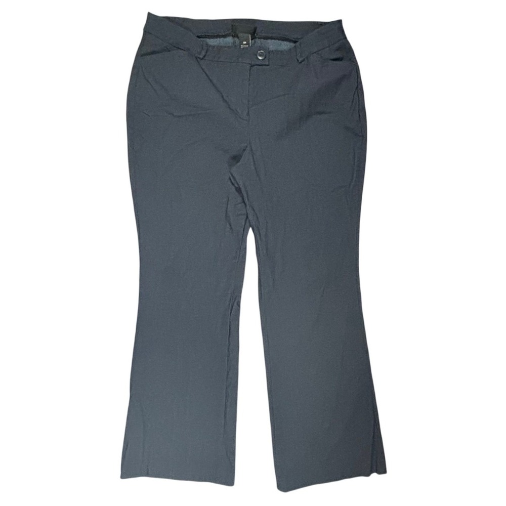 Lane Bryant Women's Navy Blue Flat Front Bootcut Dress Pants Size‎ 18R - Picture 3 of 5